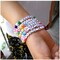 1450pcs White Alphabet Beads, Star Beads, and Heart Beads 7x4mm